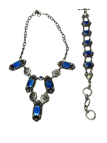 Vtg czech blue - czech, glass